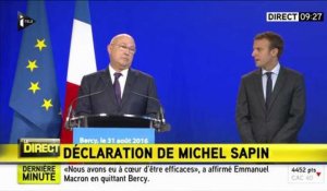 Michel Sapin balaye toute "rivalité" avec Emmanuel Macron