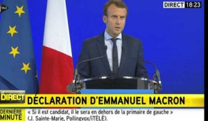 Macron : "Je souhaite entamer une nouvelle étape de mon combat"
