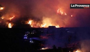 Marseille : des images impressionnantes au coeur de l'incendie