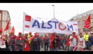 A Belfort, forte mobilisation pour soutenir les salariés d'Alstom