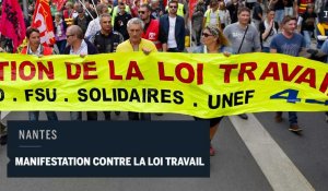 A Nantes, quelques incidents dans la manifestation contre la loi travail