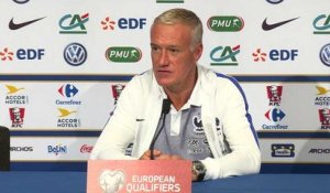Qualifs CM 2018 - Bleus: conférence de presse de Didier Deschamps