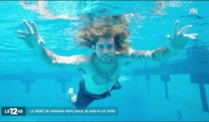 Le 12.45, M6 : 25 ans plus tard, on a retrouvé le bébé de la pochette de "Nervermind" de Nirvana