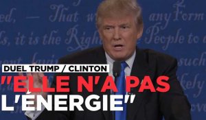 Trump accuse Clinton de ne pas avoir assez d'énergie. Écoutez sa réponse.