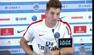 Ligue 1  Paris SG - AS St Etienne: conférence d'avant match de Thomas Meunier