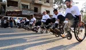 Loin de Rio, une course paralympique dans une ville de Syrie