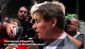 Wesphael sur le témoignage d'Oswald D. : 'J'ai envie de vomir'