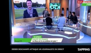 Didier Deschamps attaque un journaliste en plein direct (Vidéo)