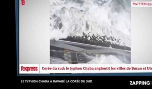 La Corée du Sud ravagée par le typhon Chaba, les images impressionnantes (Vidéo)