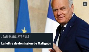 Ce qu'a écrit Ayrault à Hollande en démissionnant de Matignon