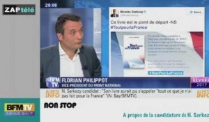 Zapping TV - Florian Philippot sur Nicolas Sarkozy : "C'est le retour de super-menteur"