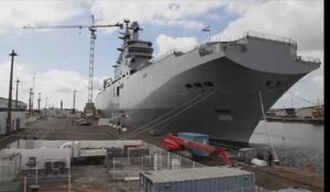 Le second navire de guerre Mistral livré à l'Egypte a quitté Saint-Nazaire
