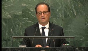 Syrie : "Ça suffit", lance François Hollande à l'ONU