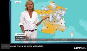 Claire Chazal nouvelle miss météo de franceinfo ? La vidéo buzz