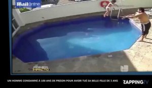 Il tue sa belle-fille de 3 ans en la jetant dans une piscine et se fait condamner à 100 ans de prison (Vidéo)
