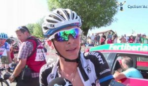 La Vuelta 2014 - Etape 11 - Warren Barguil à l'arrivée
