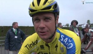 Nicolas Roche au départ de la 3e étape du Tour de Romandie 2014