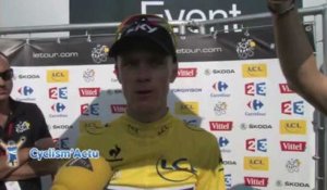 Tour de France 2013 - Christopher Froome : "Je dois m'estimer heureux"