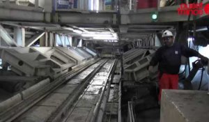 Métro de Rennes : visite à bord du tunnelier