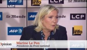 Marion Le Pen félicite Chauprade, Marine Le Pen le recadre