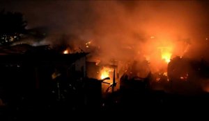 Manille: un incendie ravage les bidonvilles de Mandaluyong