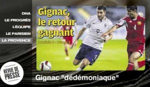 Arménie-France: Gignac a marqué des points