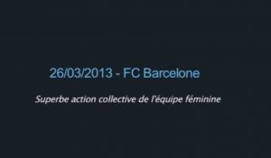 Superbe action collective de l'équipe féminine du Barça