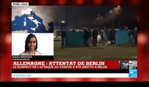 Attentat de Berlin : le suspect de l'attaque abattu à Milan