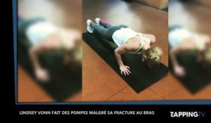 Lindsey Vonn fait des pompes malgré sa fracture au bras, les internautes impressionnés (Vidéo)