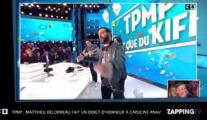 TPMP : Matthieu Delormeau pris en flagrant délit de doigt d'honneur à Capucine Anav