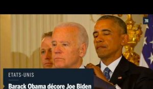 Décoré par Obama, Joe Biden ému aux larmes
