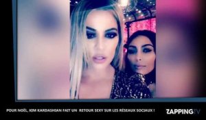 Kim Kardashian sexy pour Noël, elle signe son grand retour sur les réseaux sociaux (Vidéo)