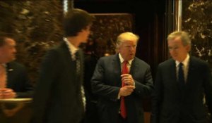 Bernard Arnault et Jack Ma reçus par Donald Trump