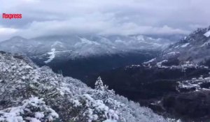 Vague de froid: la Corse sous la neige