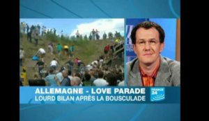 Allemagne - Love Parade : Lourd bilan après la bousculade (France 24)