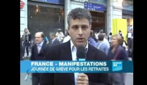 GRÈVES - Manifestations à travers la France contre la réforme des retraites