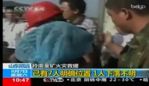 Incendie dans une mine d'or en Chine : au moins 16 morts