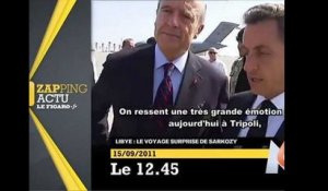 Nicolas Sarkozy accueilli en héros en Libye