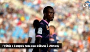 Prêtés : Sougou rate ses débuts à Annecy