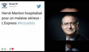 Le député Hervé Mariton hospitalisé pour un « malaise sérieux »