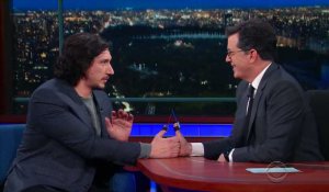 Adam Driver et Stephen Colbert font une bataille de pouces version Star Wars