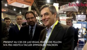 Au CES, François Fillon tacle Emmanuel Macron : "Je suis venu ici pour la première fois en 1999"