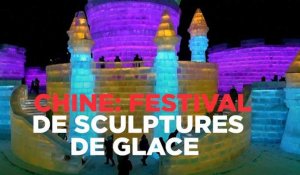  Chine : lancement du festival de sculptures de glace 