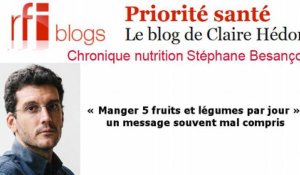 « Manger 5 fruits et légumes par jour », un message souvent mal compris