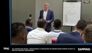 Au cœur des bleus : découvrez le brief de Didier Deschamps avant le match France-Roumanie !