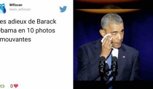 Obama ému aux larmes pour son discours d'adieu