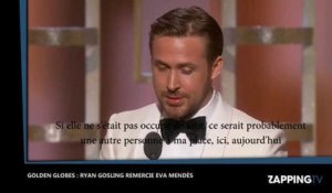 Golden Globes : Ryan Gosling meilleur acteur, son émouvant message à Eva Mendès