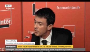 Manuel Valls souhaite supprimer le 49.3 ! - ZAPPING ACTU DU 15/12/2016