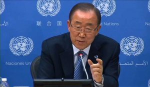 Syrie: Ban Ki-moon exhorte à reprendre les évacuations à Alep