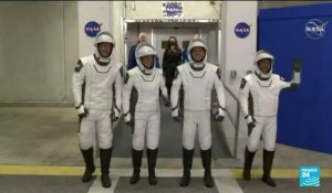 RETOUR EN IMAGES sur les derniers préparatifs avant le décollage du SpaceX Crew-2 vers l'ISS